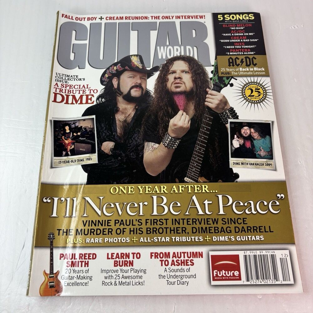 Guitar World Magazine December 2005 Ultimate Collector's Issue Special Dimebag